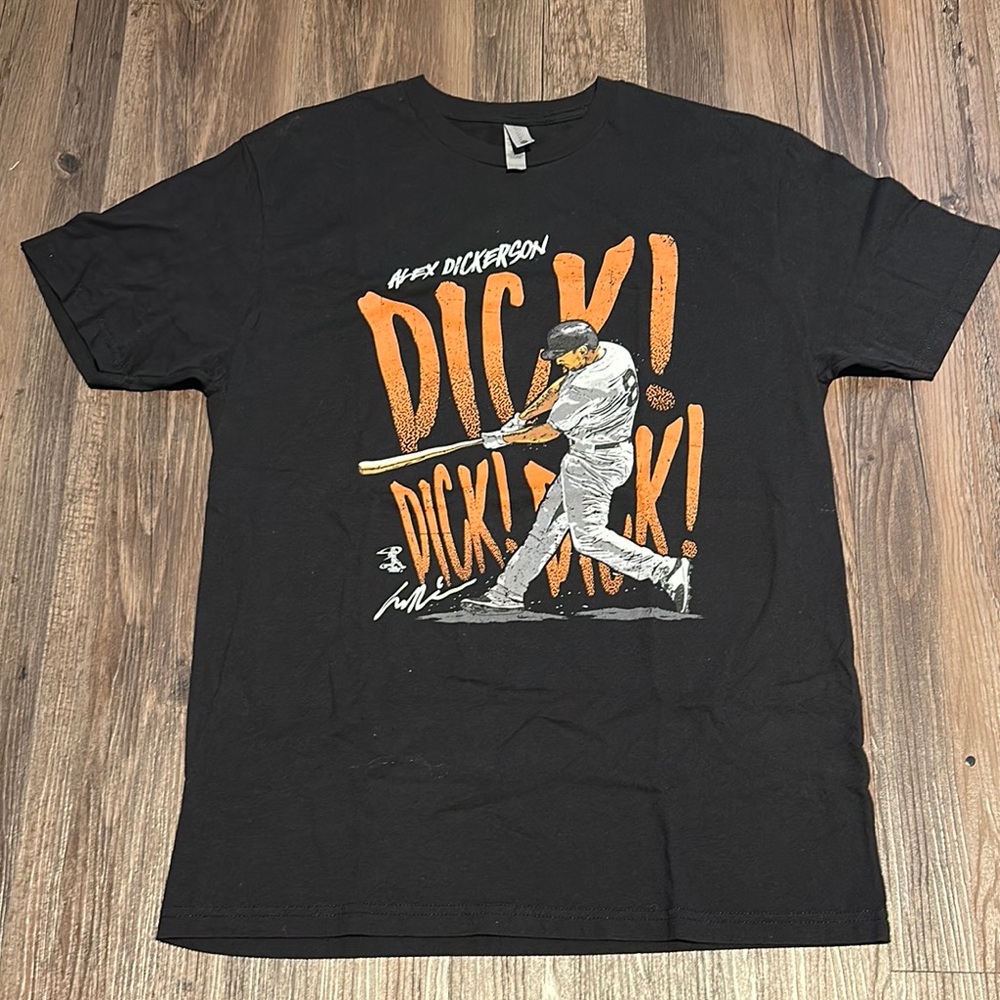 Black Graphic Men's T-Shirt Alex Dickerson